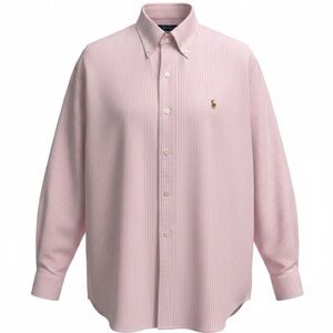 Polo Ralph Lauren Men’s Shirt | Light Pink Stripe | Neck 16.5 M/L